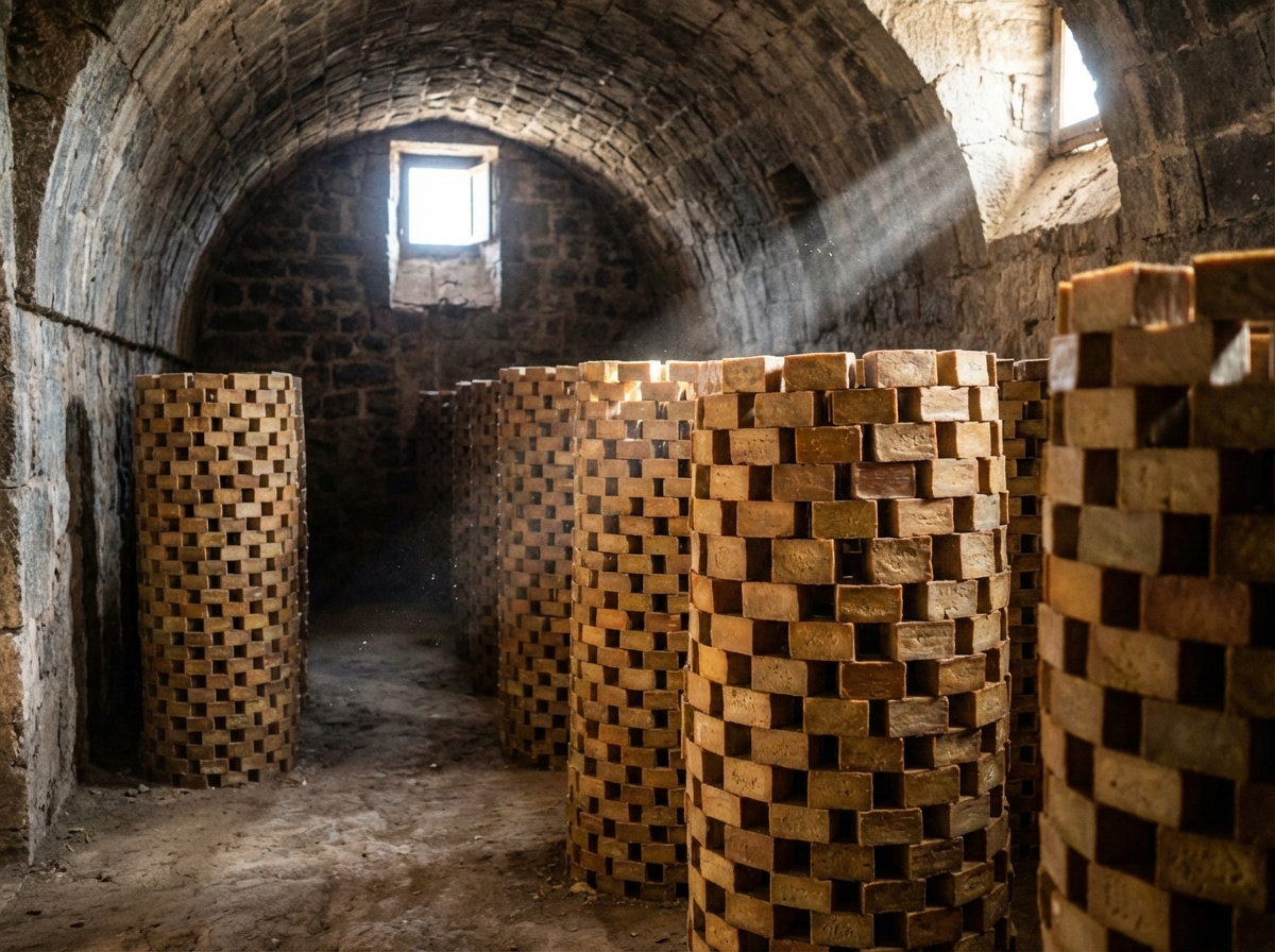 Aleppo soap curing room traditional air drying