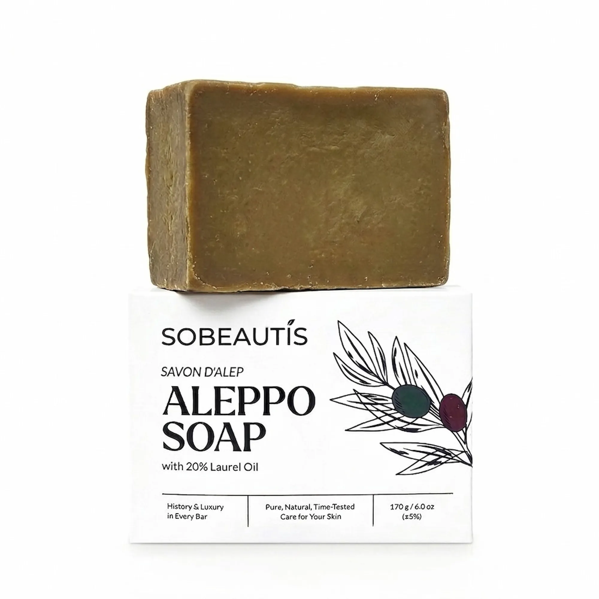 Aleppo Soap 20% Laurel Oil traditional bar
