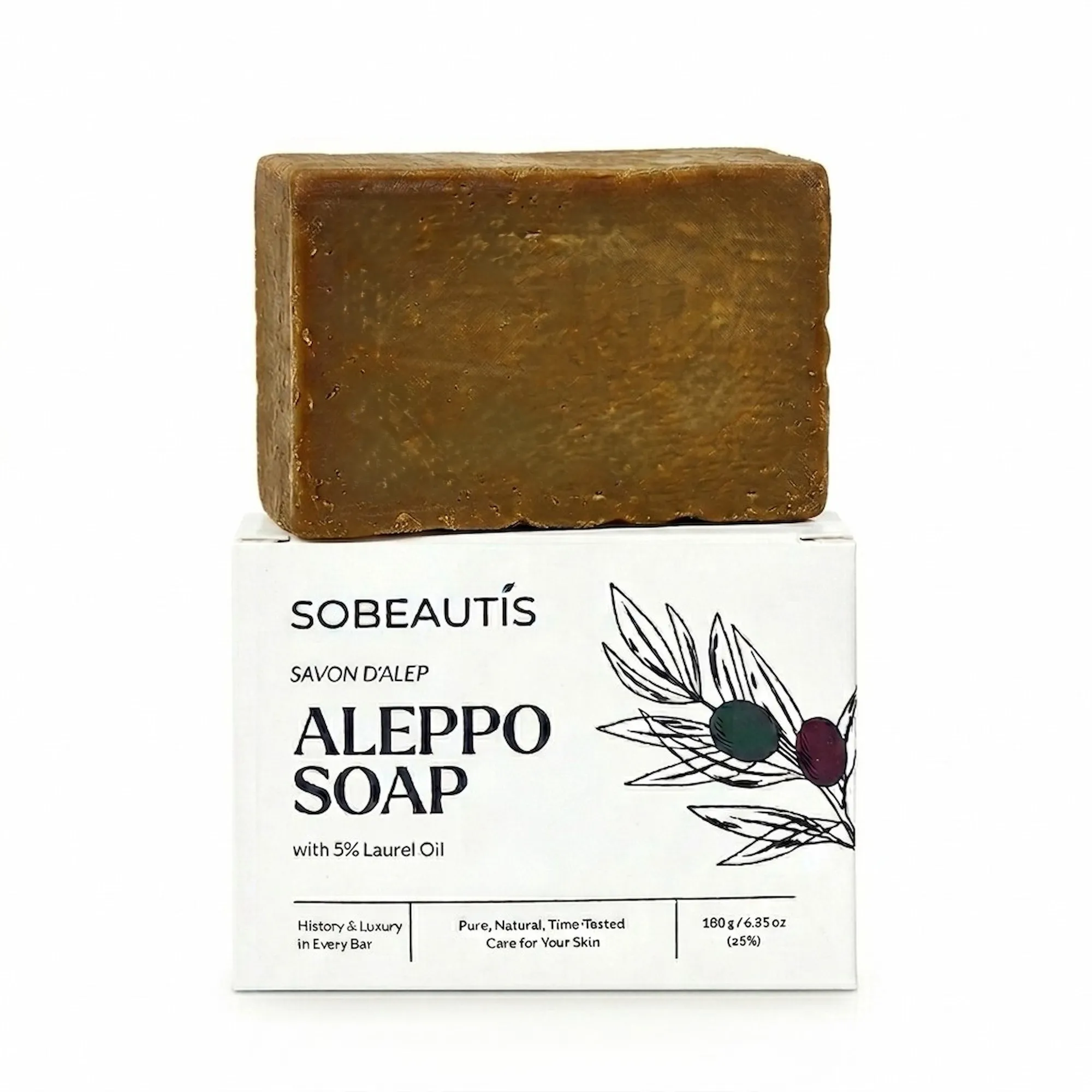 Aleppo Soap 5% Laurel Oil traditional bar